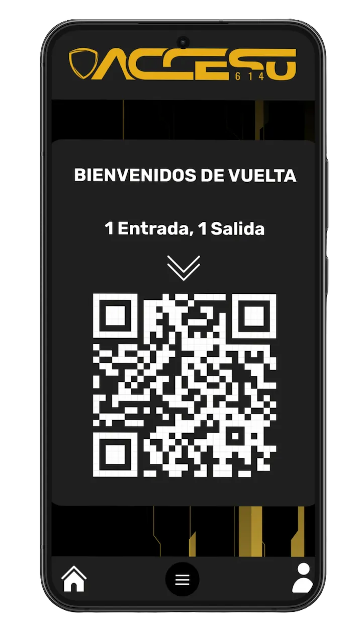 Un teléfono mostrando un código qr